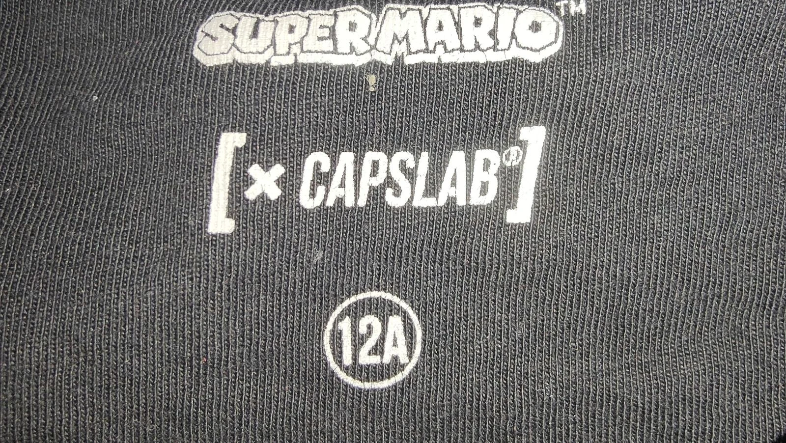 Zwart Super Mario x Capslab Officieel T-shirt 12 jaar – photo 3